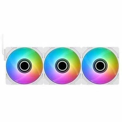 Alternate-Image1 Image for Thermaltake CT140 EX INFINITY ARGB Sync PC Cooling Fan - Snow (3-Fan Pack) - 3 Pack