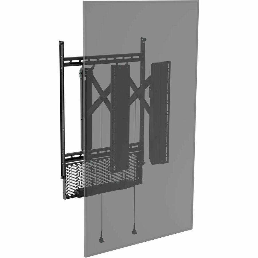 Alternate-Image5 Image for Chief Tempo Wall Mount for Flat Panel Display, PDU, Power Strip, Digital Signage Display - Black - Portrait