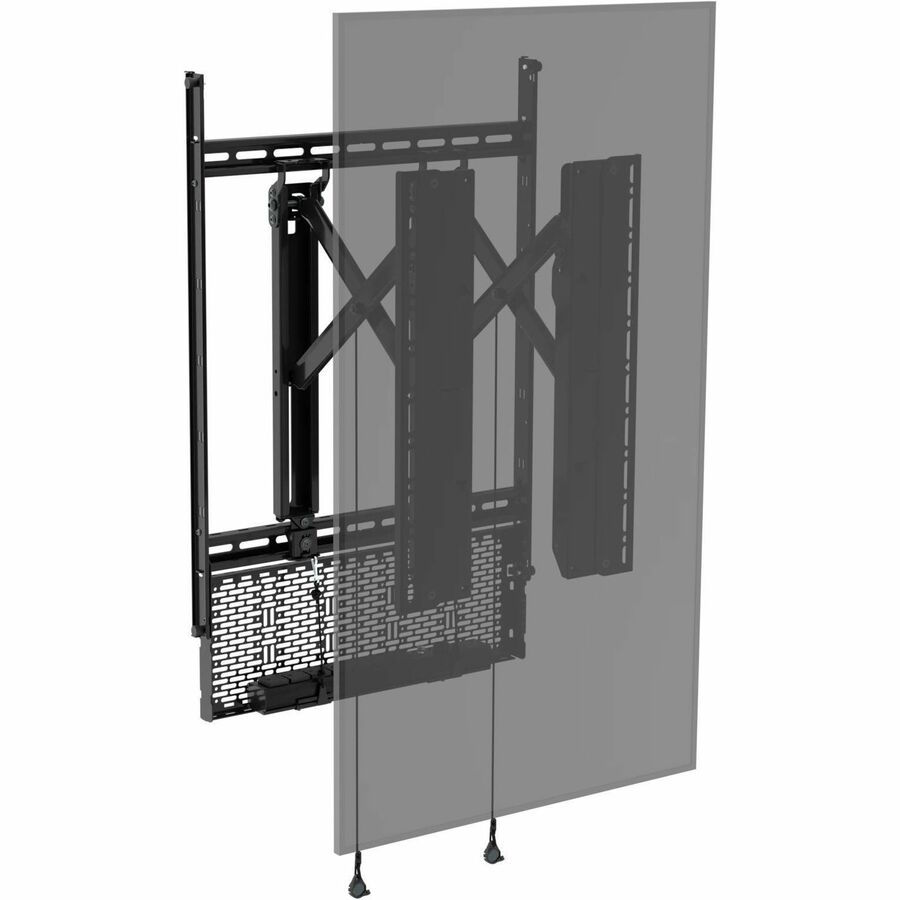 Alternate-Image3 Image for Chief Tempo Wall Mount for Flat Panel Display, PDU, Power Strip, Digital Signage Display - Black - Portrait