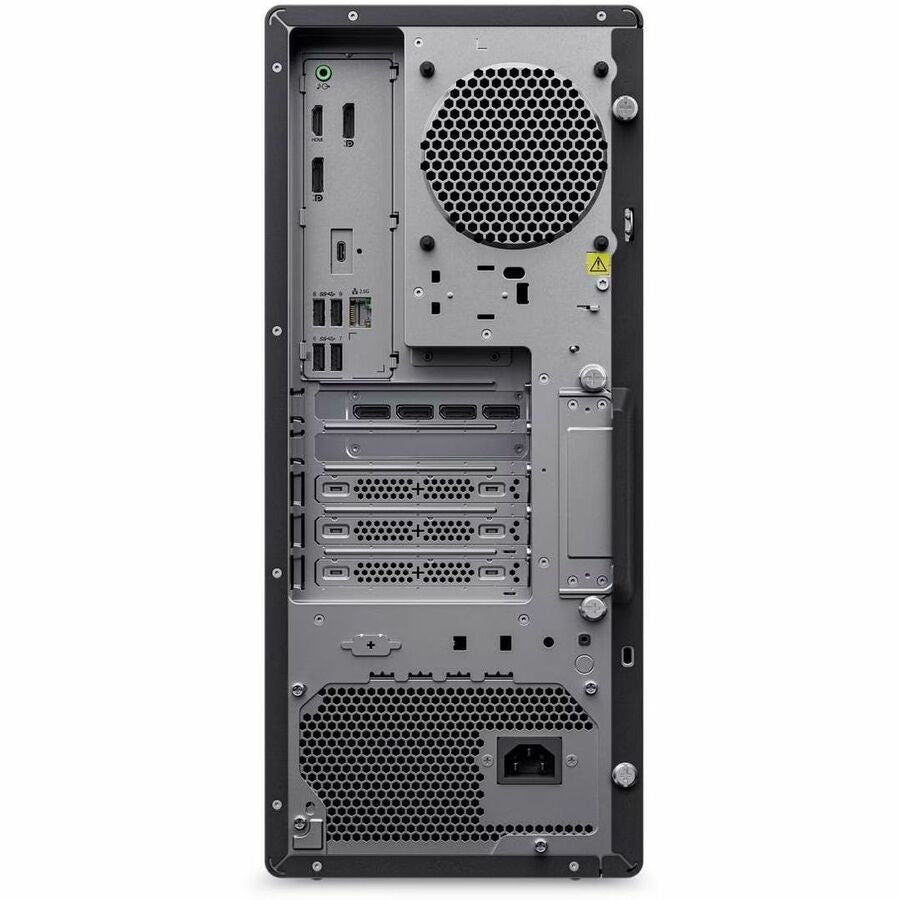 Rear Image for Lenovo ThinkStation P4 30KN004JUS Workstation - 1 x AMD Ryzen 7 PRO 9745 - 32 GB - 512 GB SSD - Tower - Black
