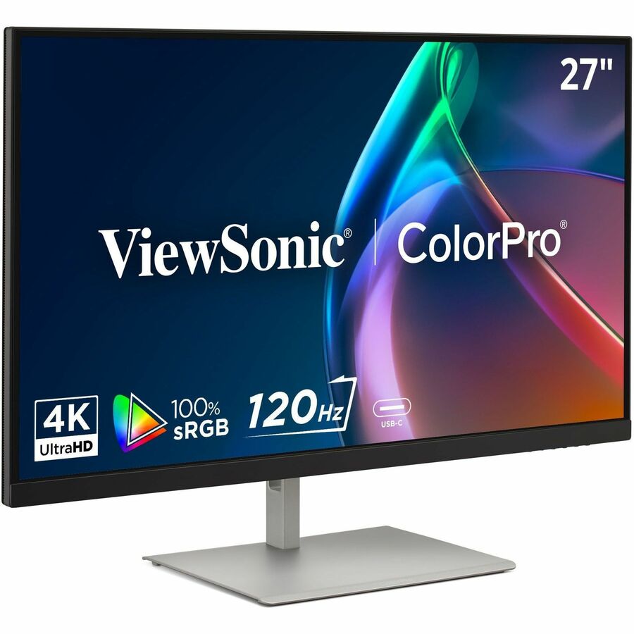 Right Image for ViewSonic VP2766-4K 27 Inch 4K UHD ColorPro Monitor, IPS Display with 90W USB-C, 100% sRGB Pantone Validated, and 120Hz for Creative Work, Graphic Design, and Video Editing