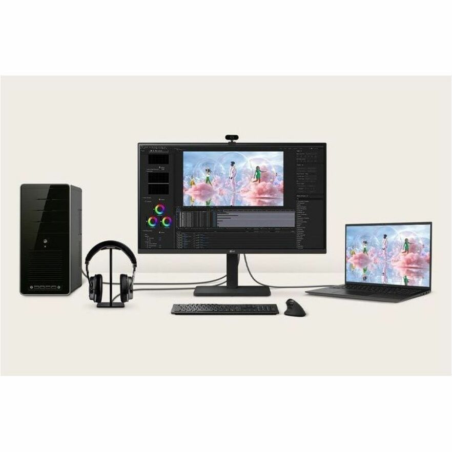 Alternate-Image2 Image for LG 27BA650-I 27" Class Full HD LCD Monitor - 16:9 - Matte Black