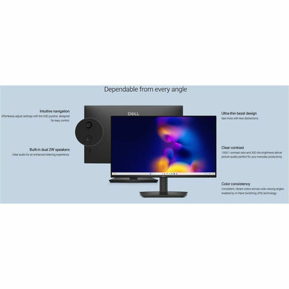 Alternate-Image2 Image for Dell Pro E2426HS 24" Class Full HD LCD Monitor - 16:9 - Black