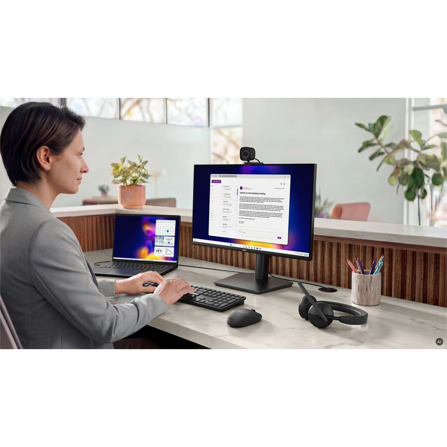 Life-Style Image for Dell Pro E2426HS 24" Class Full HD LCD Monitor - 16:9 - Black