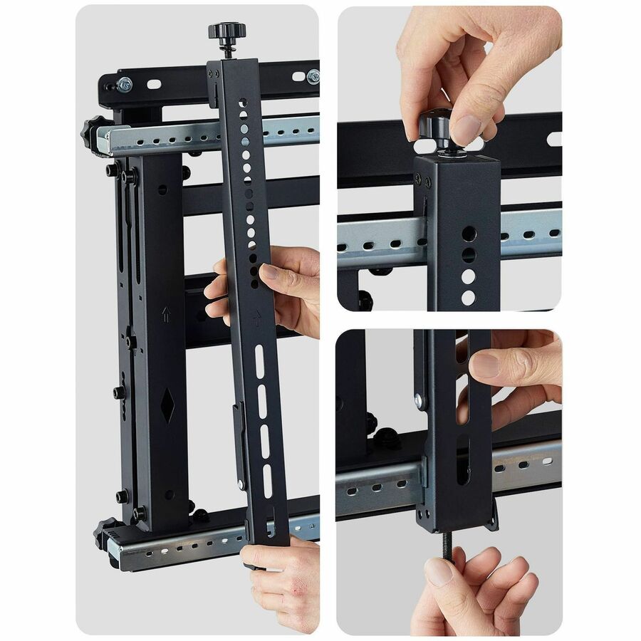 Alternate-Image1 Image for StarTech Video Wall TV Mount up to 70-inch Displays and 154lb, Supports Landscape / Portrait Orientation, Bracket w/ Kickstand Design