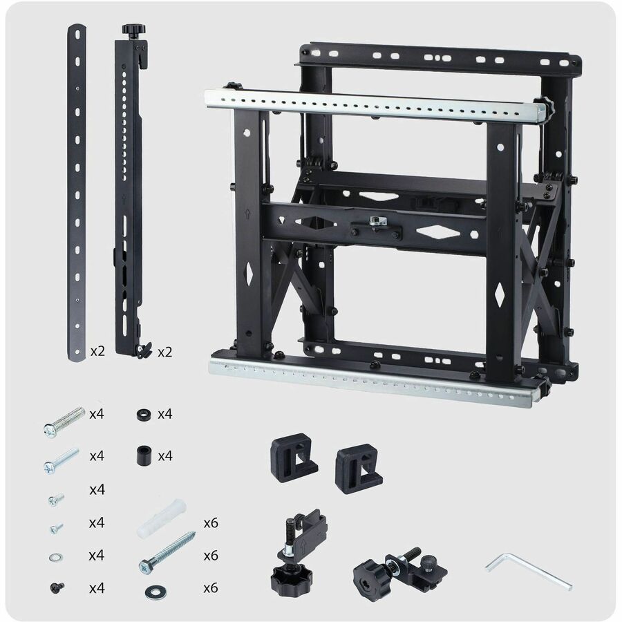 Alternate-Image6 Image for StarTech Video Wall TV Mount up to 70-inch Displays and 154lb, Supports Landscape / Portrait Orientation, Bracket w/ Kickstand Design