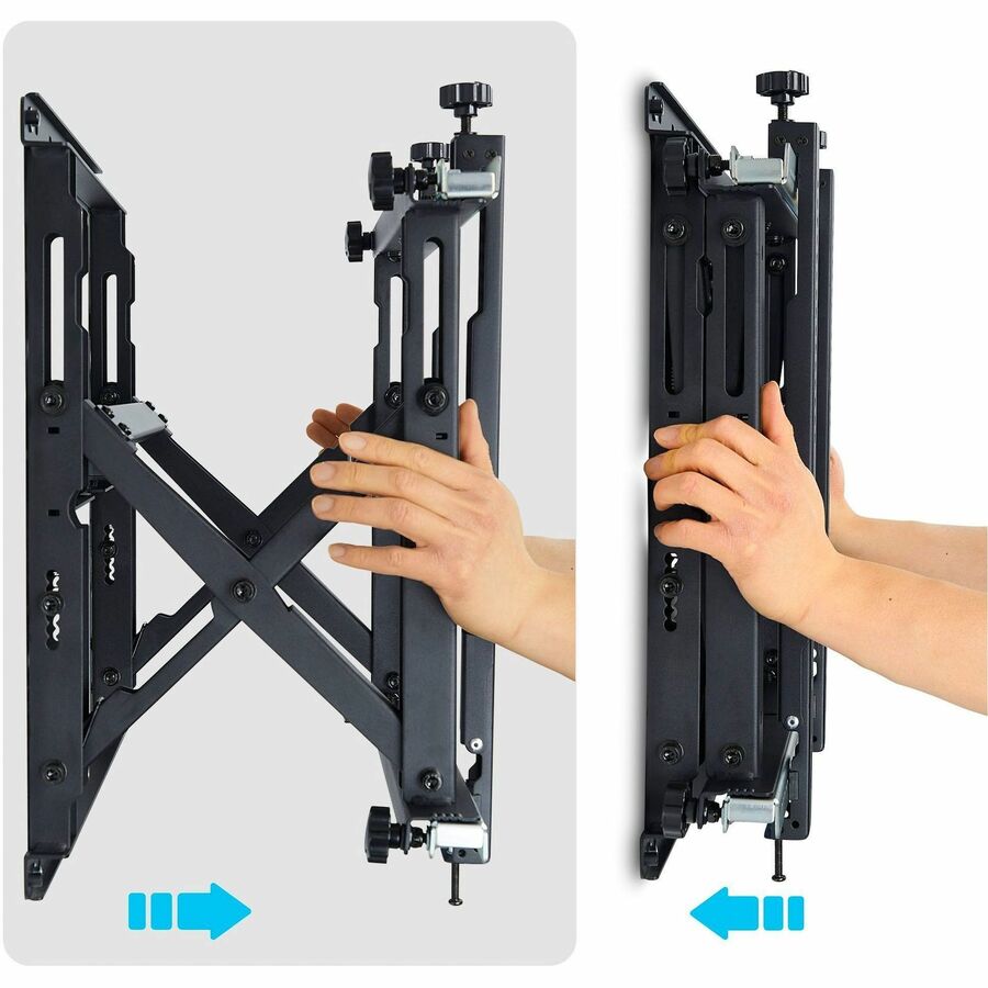 Alternate-Image2 Image for StarTech Video Wall TV Mount up to 70-inch Displays and 154lb, Supports Landscape / Portrait Orientation, Bracket w/ Kickstand Design