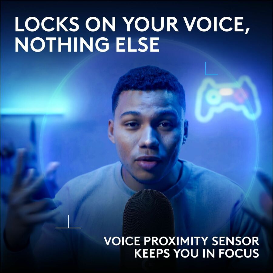 Alternate-Image3 Image for Logitech G Blue Yeti 2 USB Mic for Gaming, Voice Proximity Sensor, AI-Powered De-Noiser, White