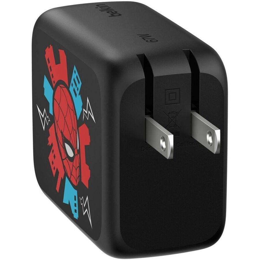 Alternate-Image7 Image for Belkin UltraCharge Retractable GaN Wall Charger 67W, Spider-Man: Brand New Day