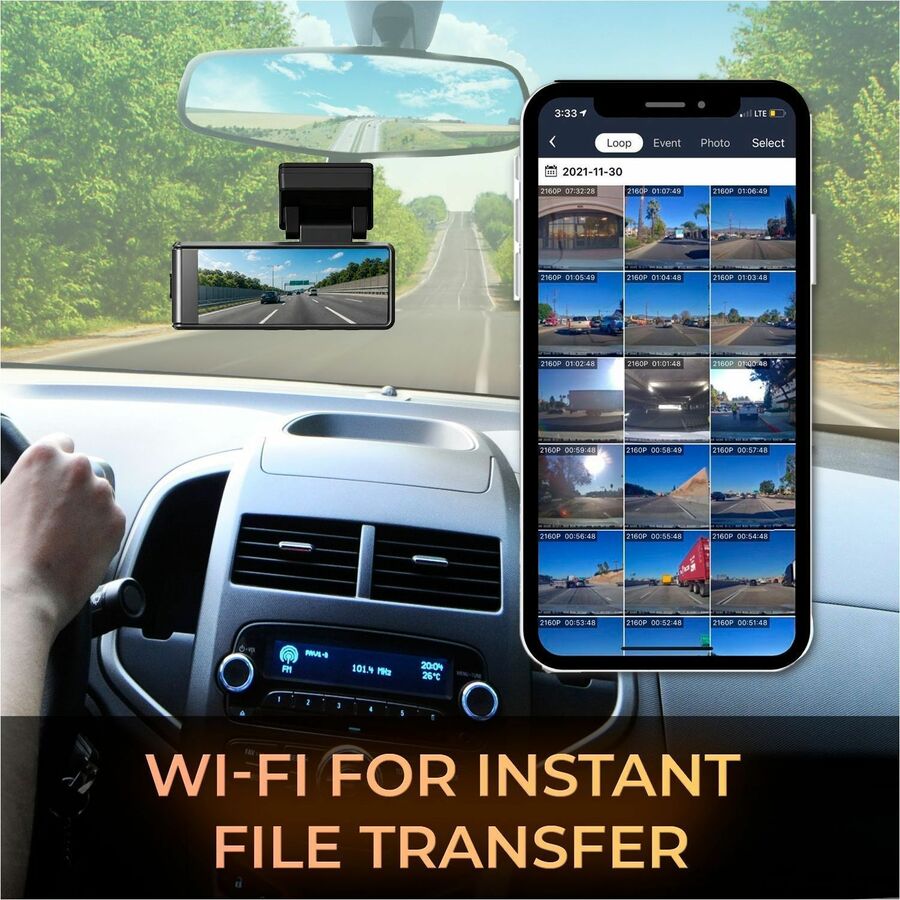 Alternate-Image5 Image for GekoGear 4K Dash Cam with WIFI App Access