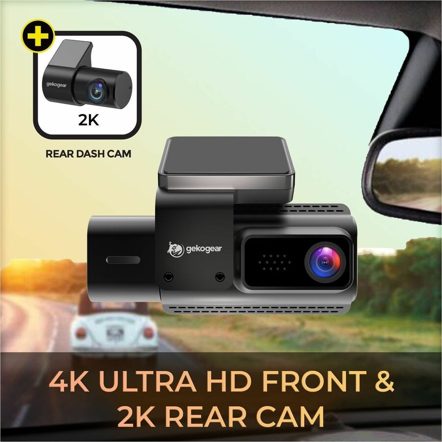 Alternate-Image4 Image for GekoGear 3 Channel 4K Dash Cam with GPS and App Access
