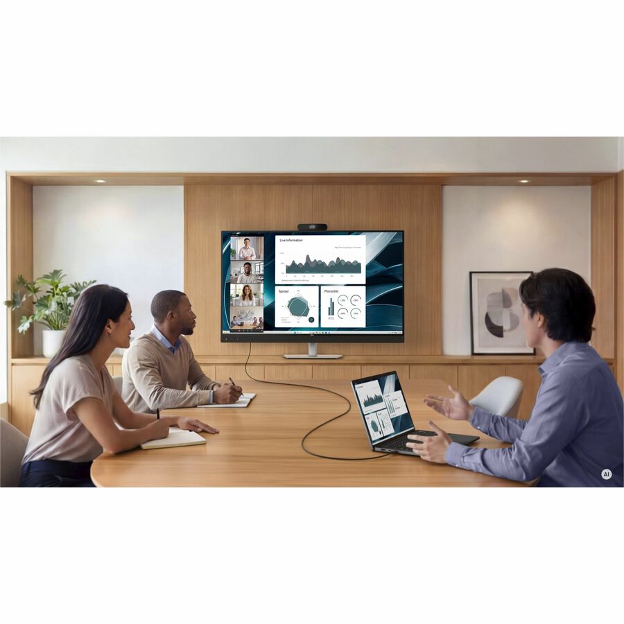 Life-Style Image for Dell Pro P P4326QEB 43" Class Webcam 4K UHD LED Monitor - 16:9 - Black