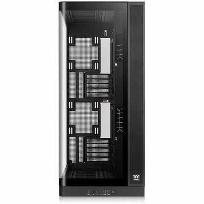 Front Image for Thermaltake Capo X Dual System Black Chassis with Detachable GPU Brace