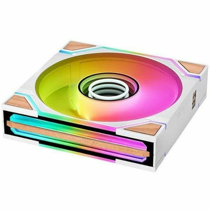 Alternate-Image3 Image for Thermaltake SWAFAN 120 EX INFINITY ARGB Sync PC Cooling Fan Wood Edition - Snow (3-Fan Pack)