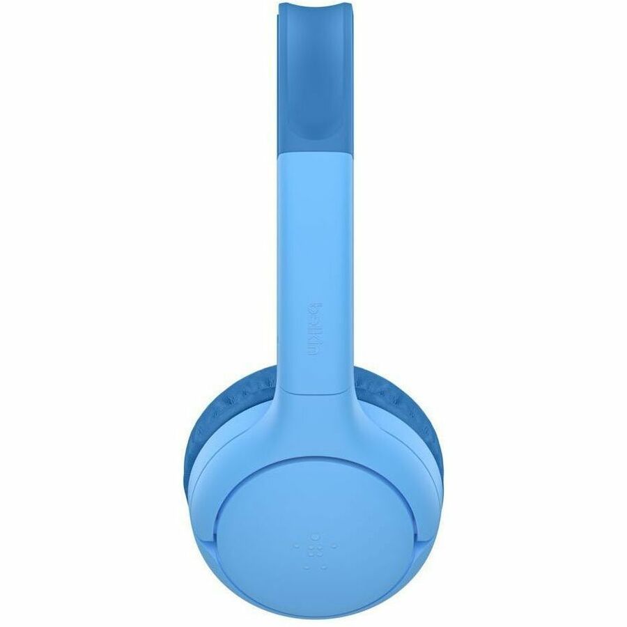 Left Image for Belkin SoundForm Mini 2 Wireless On-Ear Headphones for Kids, Blue