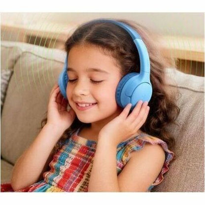 Life-Style Image for Belkin SoundForm Mini 2 Wireless On-Ear Headphones for Kids, Blue