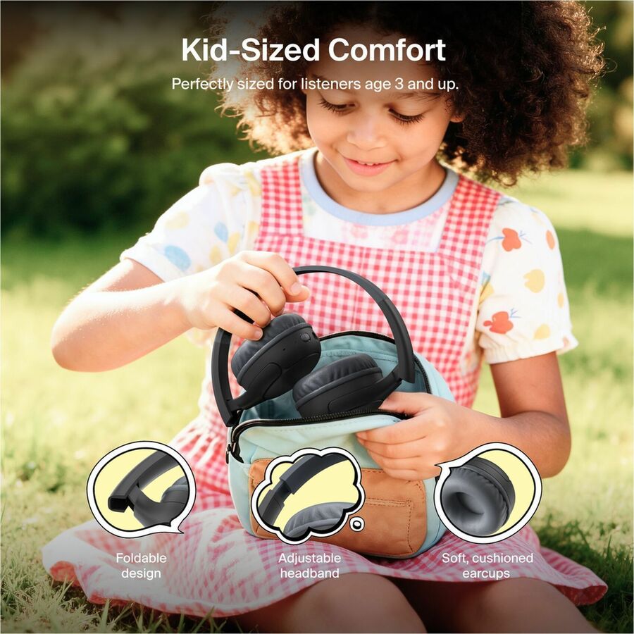 Alternate-Image4 Image for Belkin SoundForm Mini 2 Wireless On-Ear Headphones for Kids, Black
