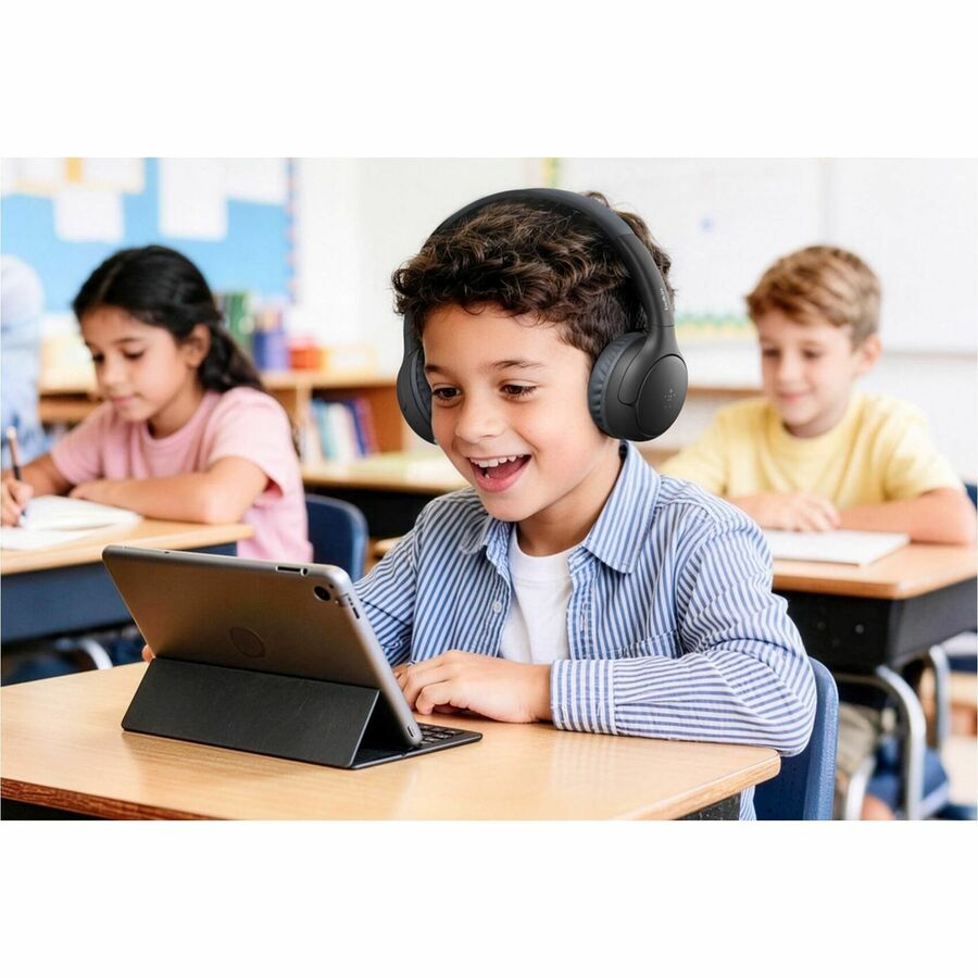 Life-Style Image for Belkin SoundForm Mini 2 Wireless On-Ear Headphones for Kids, Black
