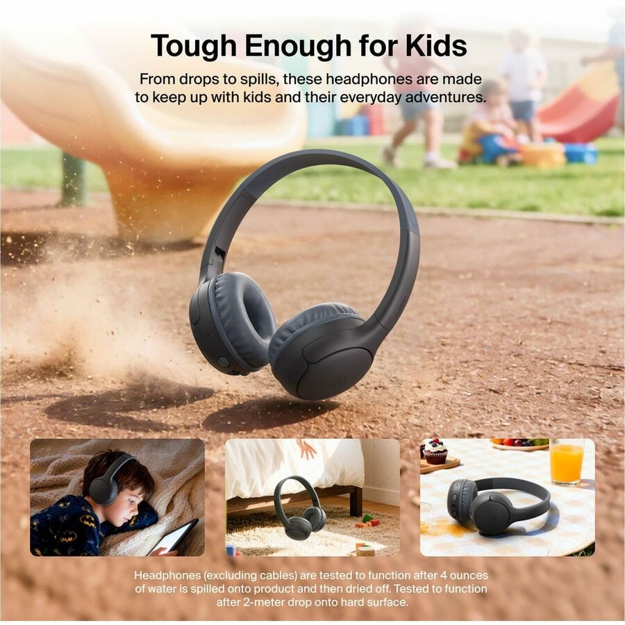 Alternate-Image5 Image for Belkin SoundForm Mini 2 Wireless On-Ear Headphones for Kids, Black
