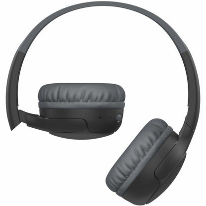 Front Image for Belkin SoundForm Mini 2 Wireless On-Ear Headphones for Kids, Black
