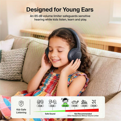 Alternate-Image6 Image for Belkin SoundForm Mini 2 Wireless On-Ear Headphones for Kids, Black