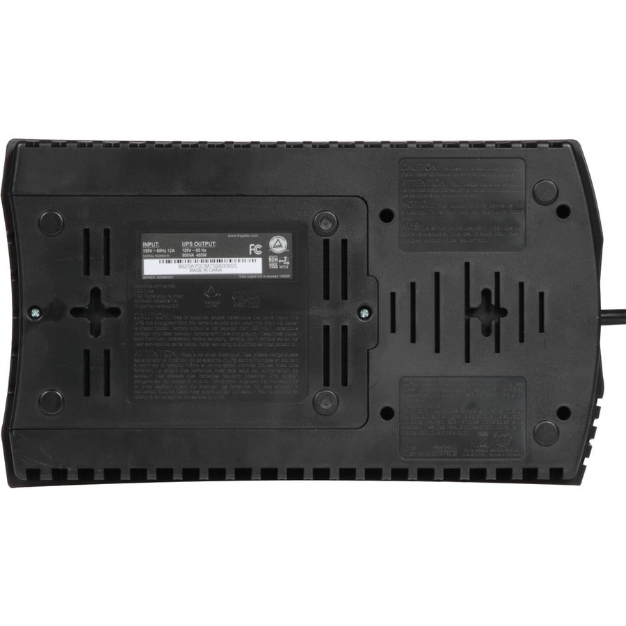 Rear Image for Tripp Lite by Eaton UPS 750VA 450W Line-Interactive UPS - 12 NEMA 5-15R Outlets AVR 120V 50/60 Hz USB Desktop/Wall Mount
