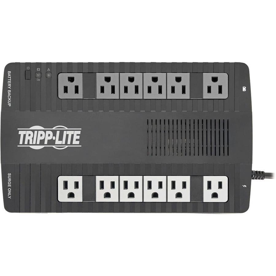 Front Image for Tripp Lite by Eaton UPS 750VA 450W Line-Interactive UPS - 12 NEMA 5-15R Outlets AVR 120V 50/60 Hz USB Desktop/Wall Mount