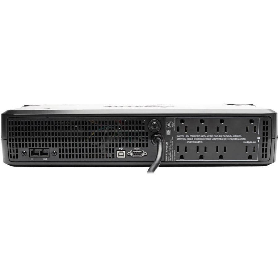 Rear Image for Eaton Tripp Lite Series Smart LCD 1500VA 900W 120V Line-Interactive UPS - 8 Outlets, USB, DB9, 2U Rack/Tower