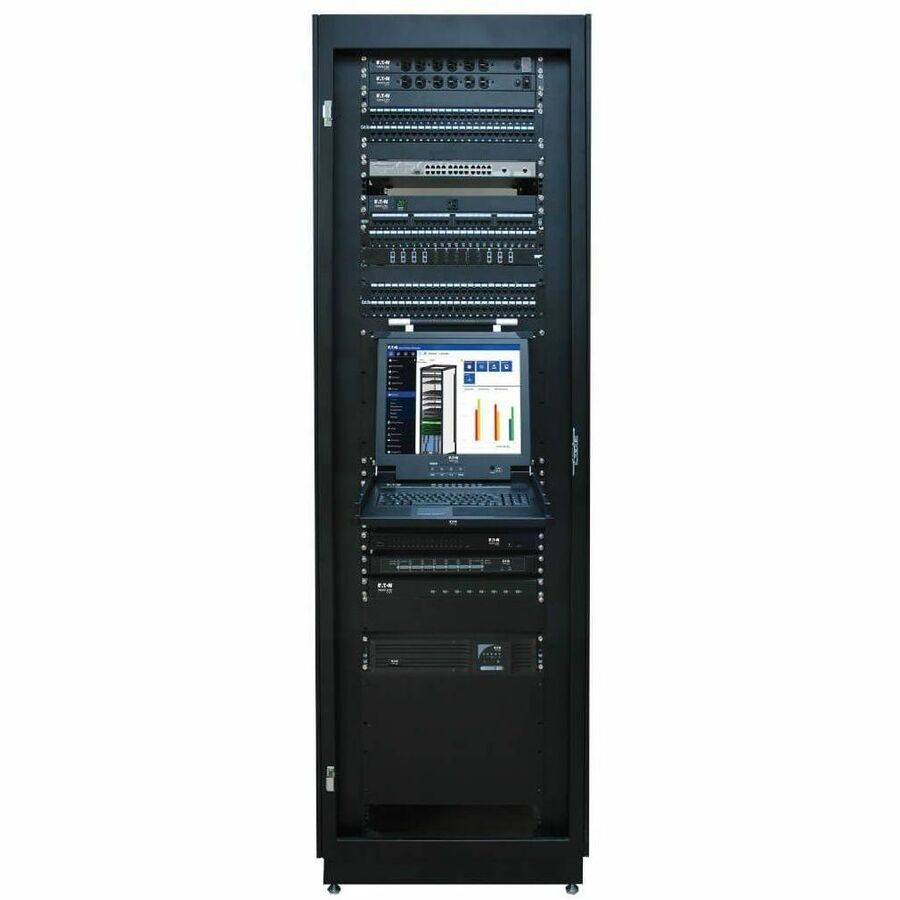 Alternate-Image5 Image for Eaton Tripp Lite Series SmartRack 42U Standard-Depth Rack Enclosure Cabinet with Doors and Side Panels