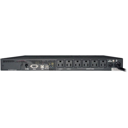 Rear Image for Eaton Tripp Lite Series SmartPro 120V 750VA 600W Line-Interactive Sine Wave UPS, 1U Rack/Vertical, Network Management Card Options, USB, DB9 Serial
