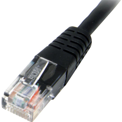 Alternate-Image1 Image for StarTech.com 25 ft Black Molded Cat5e UTP Patch Cable