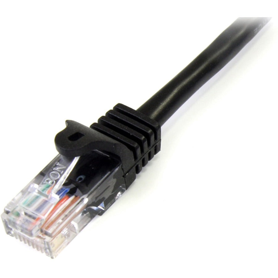 Alternate-Image1 Image for StarTech.com 15 ft Black Cat5e Snagless UTP Patch Cable