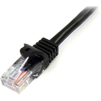 Alternate-Image1 Image for StarTech.com 15 ft Black Cat5e Snagless UTP Patch Cable