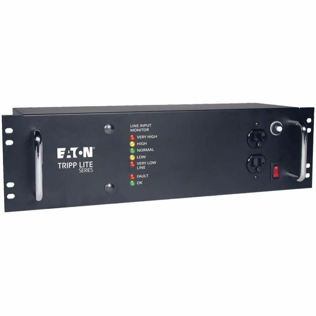 Main Image for Eaton Tripp Lite Series 2400W 120V 3U Rack-Mount Power Conditioner with Automatic Voltage Regulation (AVR), AC Surge Protection, 14 Outlets