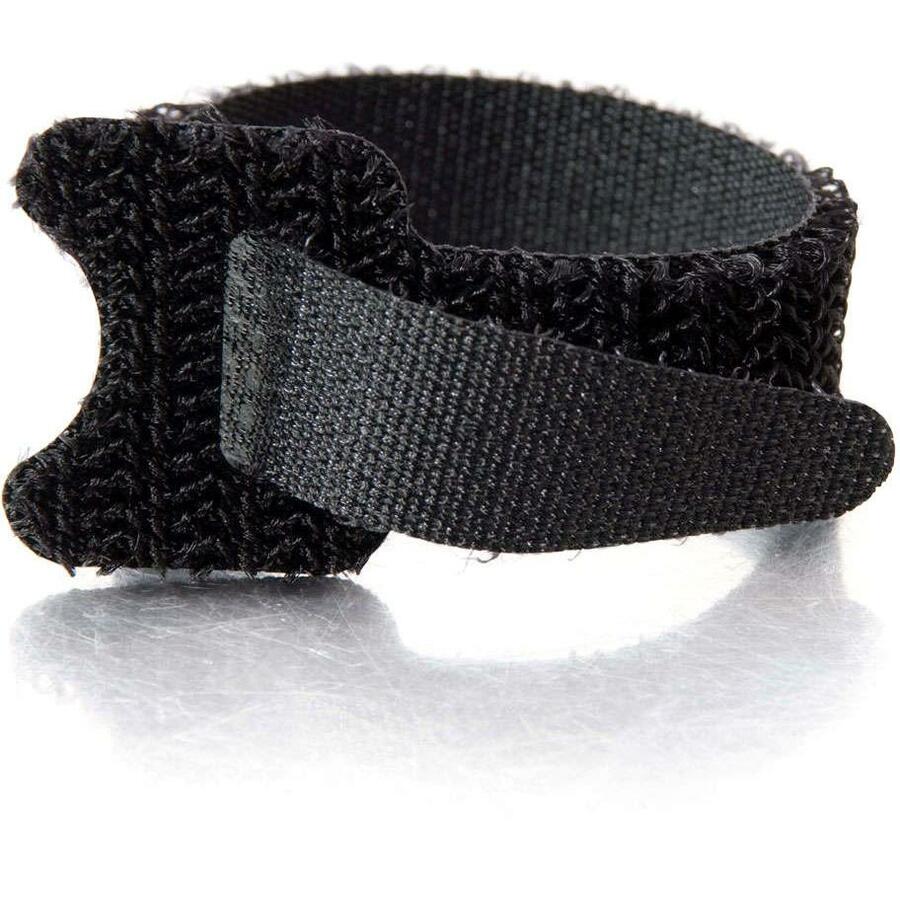Main Image for C2G 6in Hook and Loop Cable Management Wraps Multipack (12 pack) - Black Cable Wraps