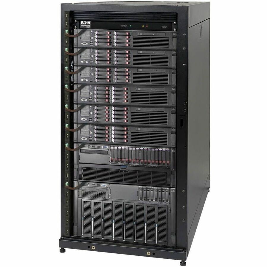 Alternate-Image4 Image for Eaton Tripp Lite Series 25U SmartRack Standard-Depth Half-Height Server Rack Enclosure, Doors and Side Panels