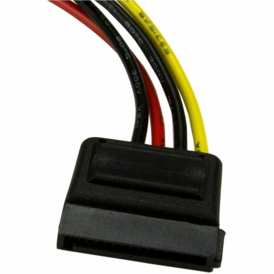 Alternate-Image1 Image for StarTech.com 6in 4 Pin LP4 to SATA Power Cable Adapter