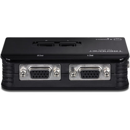 Rear Image for TRENDnet 2-Port USB KVM Switch And Cable Kit, 2048 x 1536 Resolution, Device Monitoring, Auto-Scan, Audible Feedback, USB 1.1, Compliant With Windows And Linux, Hot-Pluggable, White, TK-207K