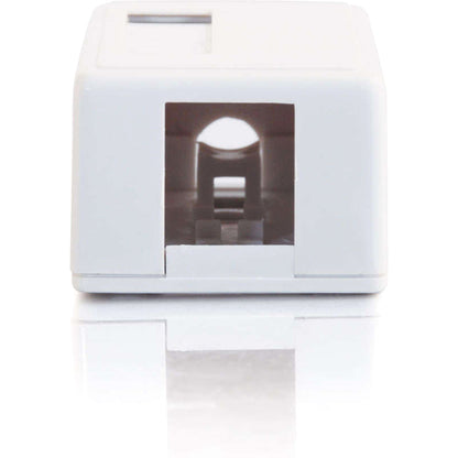Alternate-Image2 Image for C2G 1-Port Keystone Jack Surface Mount Box - White