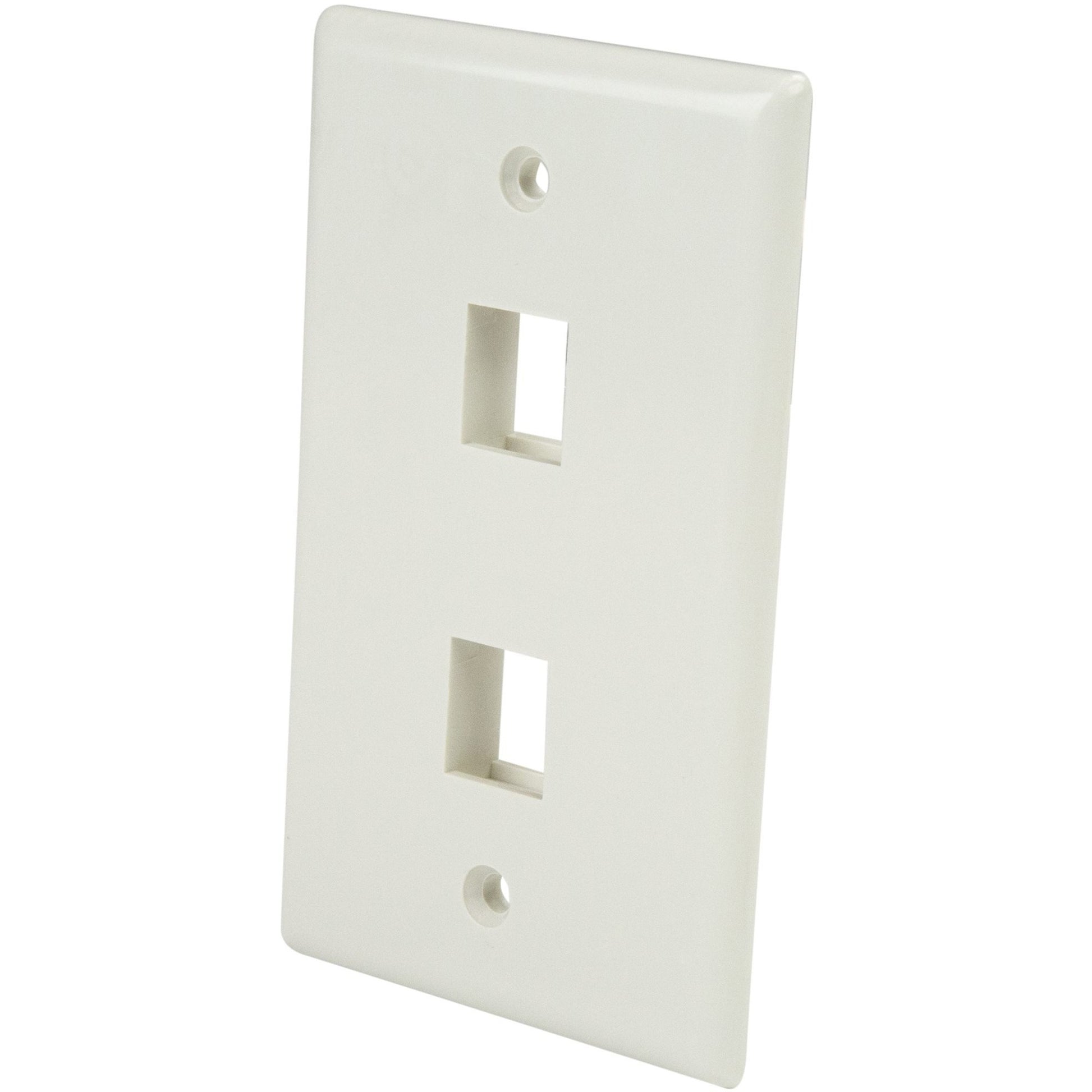 Main Image for StarTech.com Dual Outlet RJ45 Universal Wall Plate White