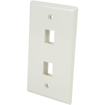 Main Image for StarTech.com Dual Outlet RJ45 Universal Wall Plate White