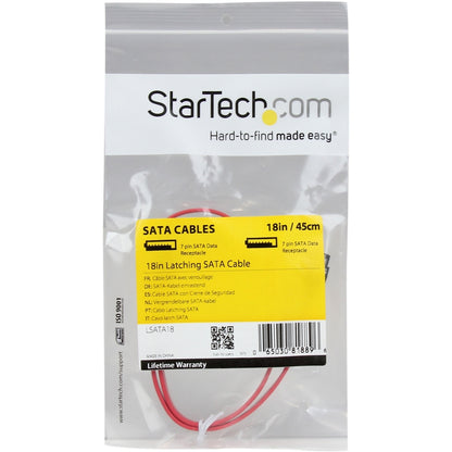 Alternate-Image2 Image for StarTech 18in Latching SATA Cable