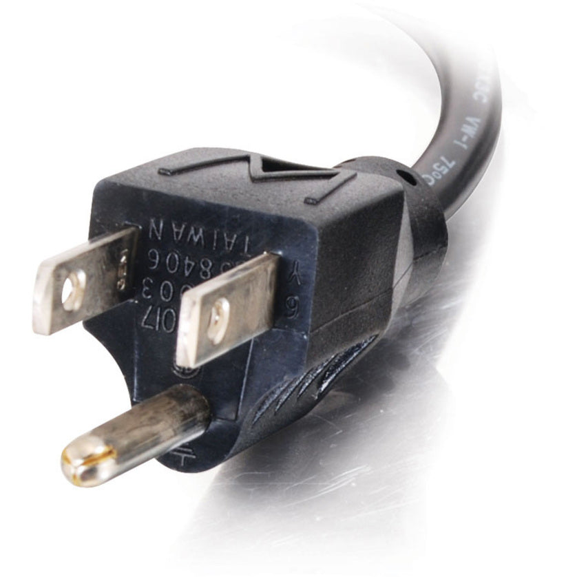 Alternate-Image1 Image for C2G 10ft Universal Right Angle Power Cord - 18AWG - NEMA 5-15P to IEC320C13R - TAA Compliant