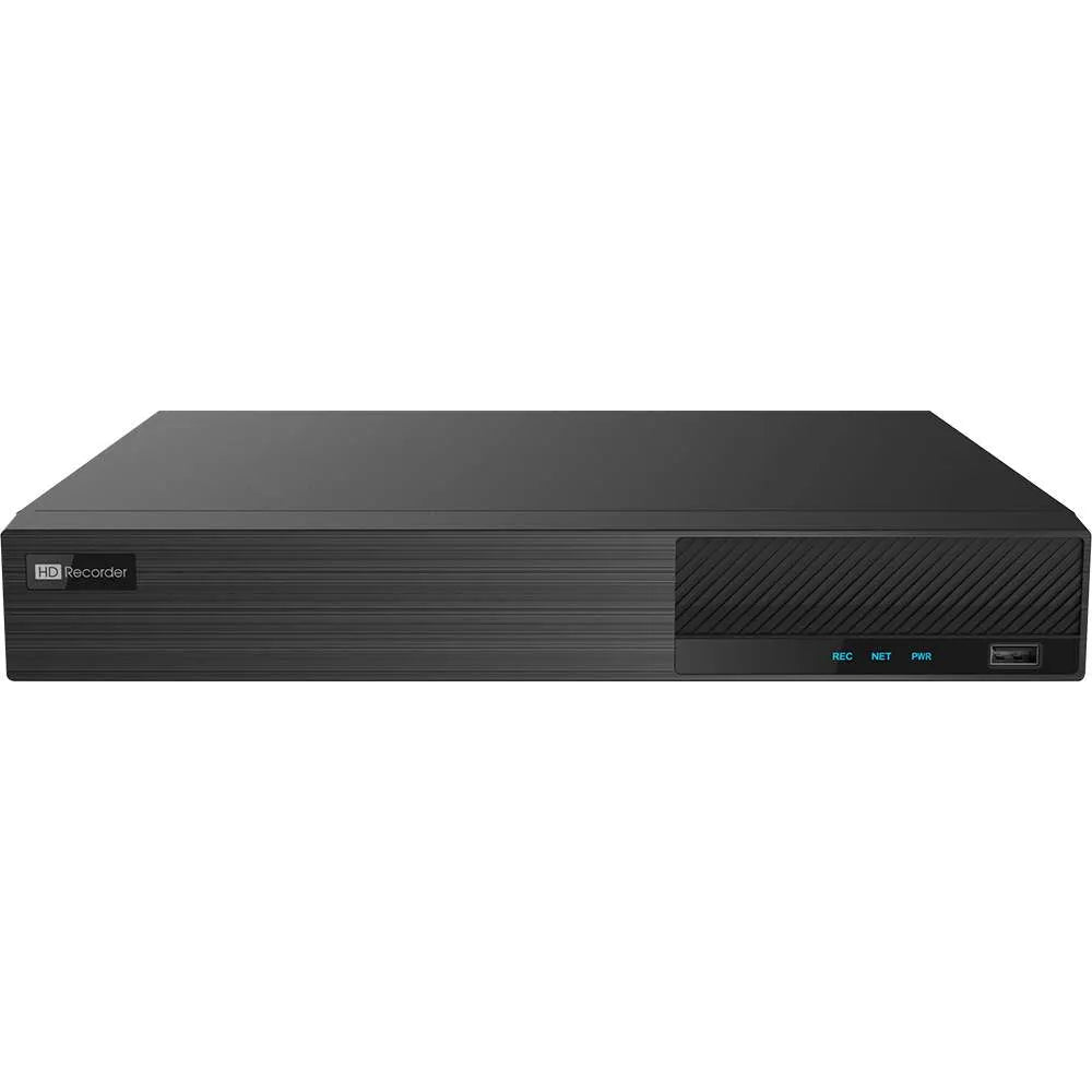 ENS Titanium ED9308H5NV-8P-3NB 8-channel 8MP NVR with 8-port PoE, front view