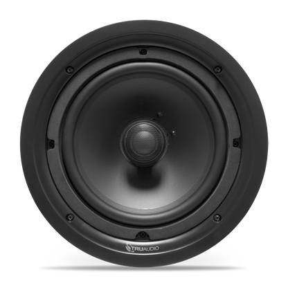 Front view of the Phantom 6.5" in-ceiling speaker with frameless Ghost™ grille
