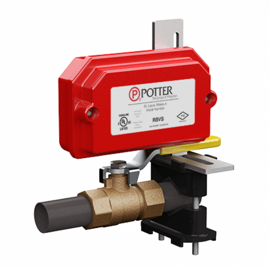 RBVS ball valve switch front view with plunger actuator from Island Electrical Supply

