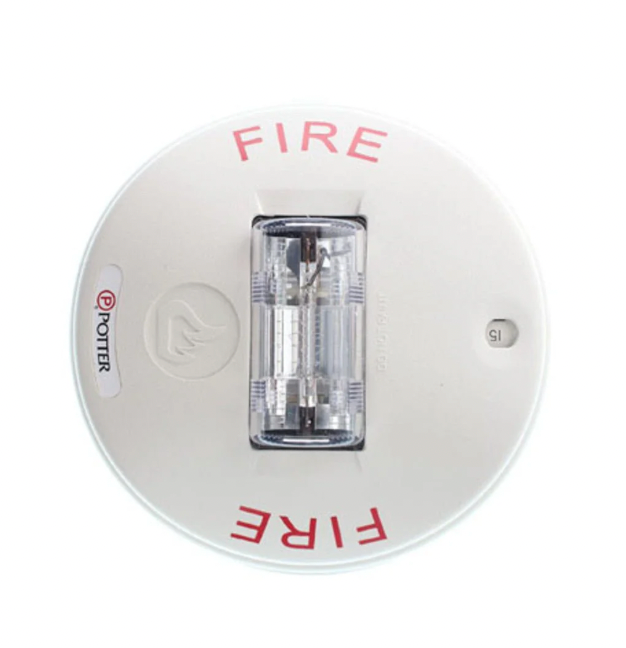 System Sensor CS-24W ceiling horn strobe front view