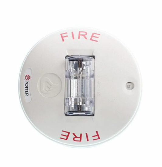 System Sensor CS-24W ceiling horn strobe front view