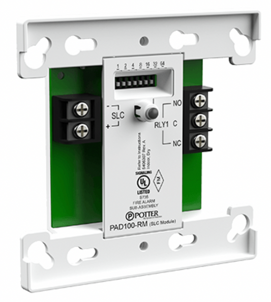 PAD100-RM relay module front view


