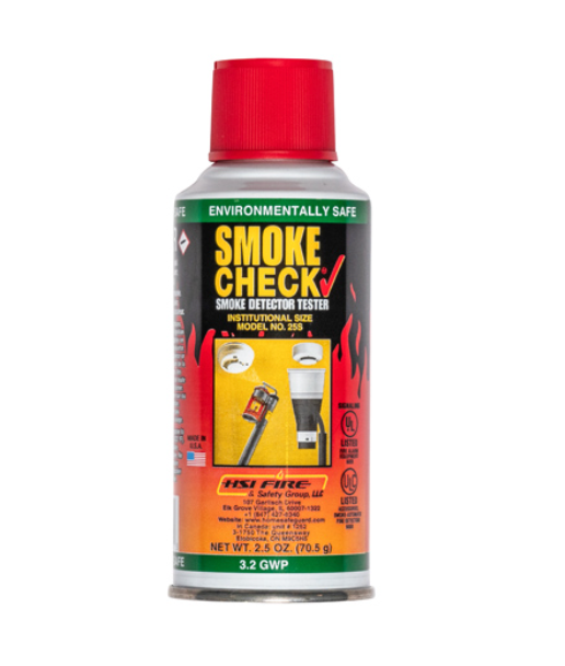 2.5 oz aerosol smoke detector tester front view